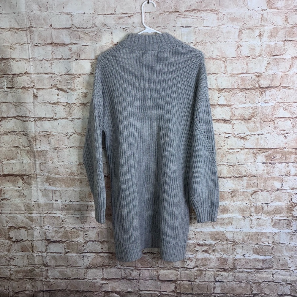 Outerknown Mock Neck Cashmere Blend Sweater Dress  in Gray Size XS NEW - Picture 5 of 7